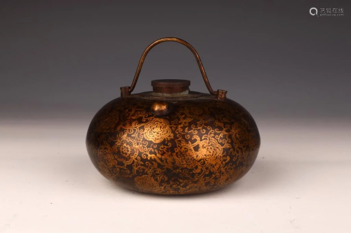 Gilt Bronze Hand Warmer Pot, Republican Period
