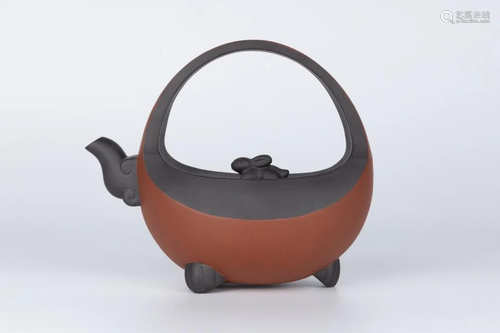 Yixing Zisha Teapot with Rabbit Design