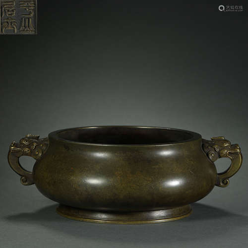 Ming Dynasty,Copper Incense Burner