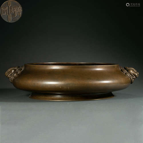 Ming Dynasty,Copper Incense Burner