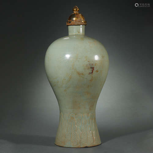 Song Dynasty,Celadon Prunus Vase