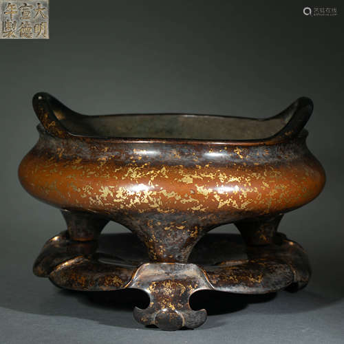 Ming Dynasty,Copper Incense Burner