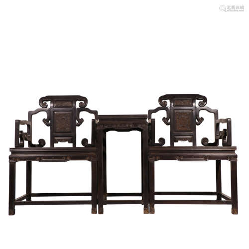 Qing Dynasty,Red Sandalwood Taishi Chair