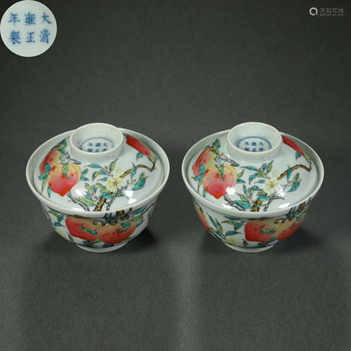 Qing Dynasty,Famille Rose Tea Bowl