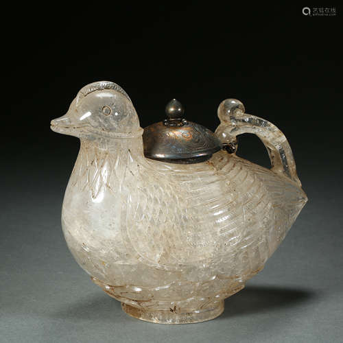 Liao Dynasty, Crystal Mandarin Duck Pot