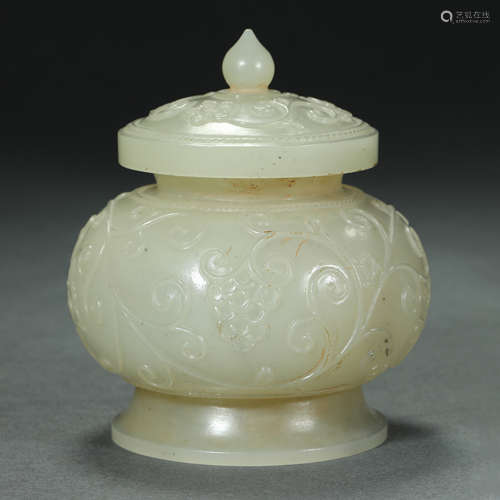 Qing Dynasty,Hetian Jade Jar