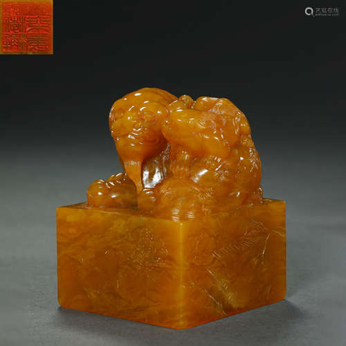 Qing Dynasty,Field-Yellow Stone Seal