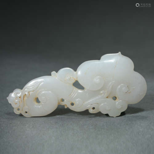 Qing Dynasty,Hetian Jade Lucid Ganoderma