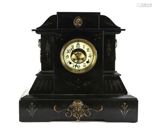 Fancy Ansonia Marble Mantel Clock