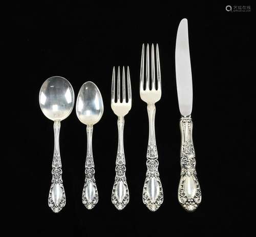 Alvin Prince Eugene Sterling Silver Flatware Set