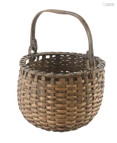 Early North Carolina Woven Farm Swing Handle Basket