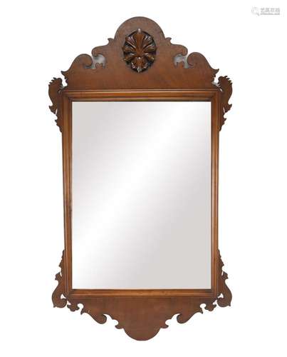 Vintage Mahogany Chippendale Style Mirror