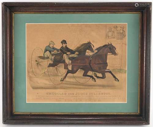 Rare Currier And Ives Smuggler And Judge Fullerton