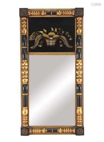 Vintage Lambert Hitchcock Gilt Trumeau Mirror