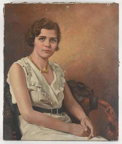 North Carolina Portrait Of Lady Oil Painting