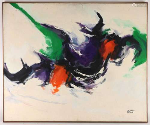 Robert Abstract Expressionism Oil Painting