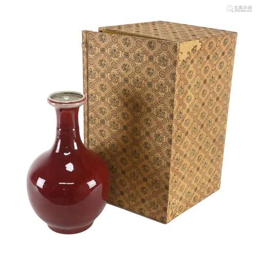 Antique Chinese Oxblood Glaze Porcelain Vase