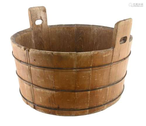 Early American Wooden Wash Tub