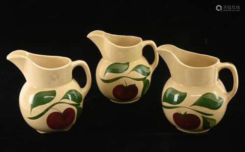 Vintage Watt Apple Pottery Pitcher Collection