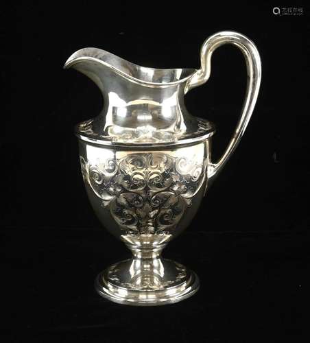 Old Maryland Engraved Tankard Pitcher Sterling By S Kirk And...