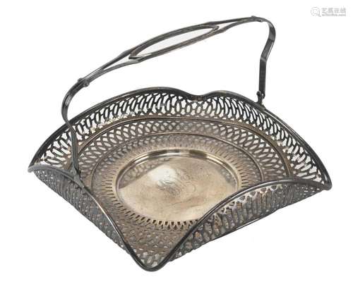 Webster Sterling Silver Pierced Swing Handle Basket