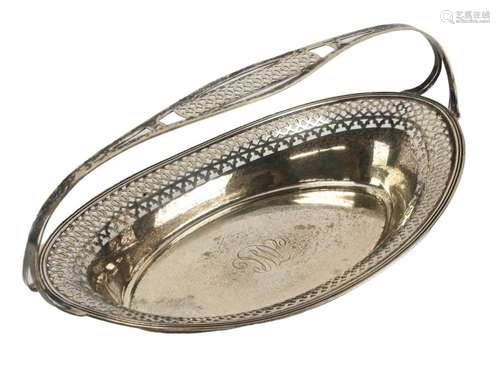 R Wallace And Sons Sterling Silver Oval Basket