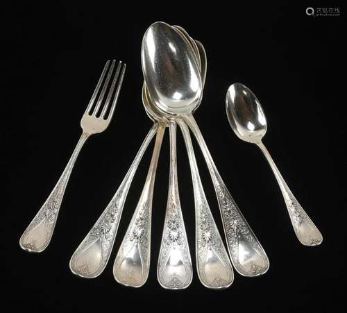 Black Starr Frost Sterling Silver 1880 Flatware