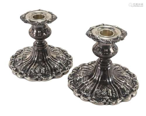 Reed And Barton Sterling Francis I X579 Candle Holders