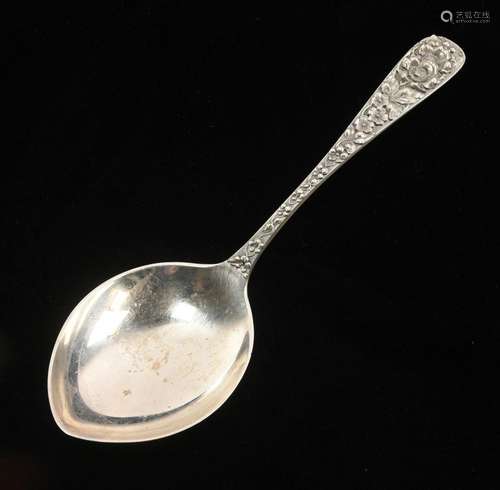 Stieff Sterling Silver Forget-Me-Not Serving Spoon