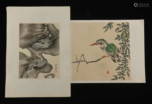 Japanese Woodblock Prints Hakuto Bird Okyo Dragon