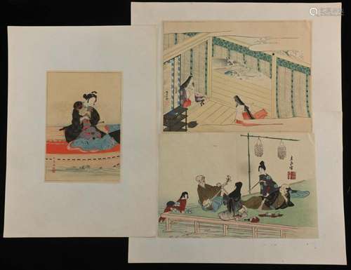 Estate Group of Japanese Woodblock Prints