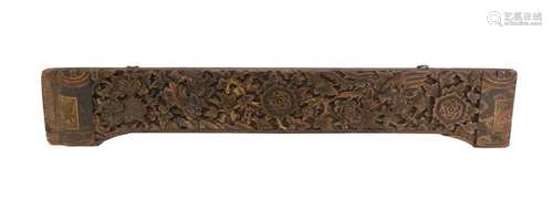 Antique Chinese Carved Architectural Wood Beam