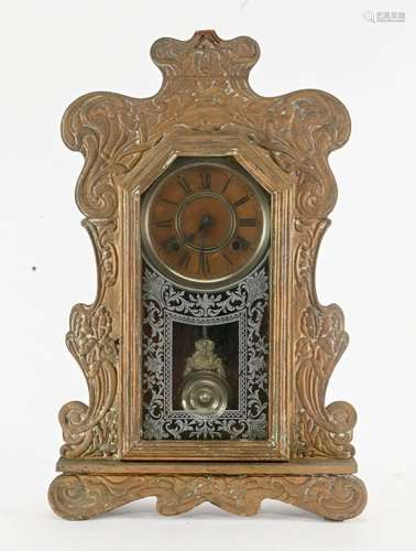 Antique Ansonia Oak Kitchen Clock