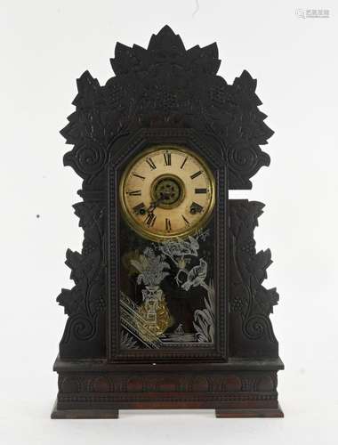 Antique Wm. L. Gilbert Concord Oak Kitchen Clock