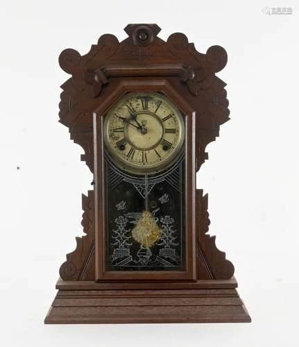 Antique Waterbury Walnut Parlor Clock