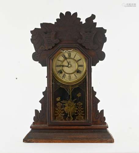 Antique Waterbury Walnut Parlor Clock