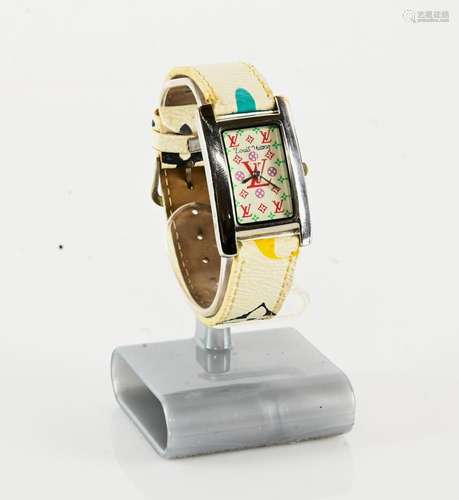 Louis Vuitton White Murakami Ladies Watch