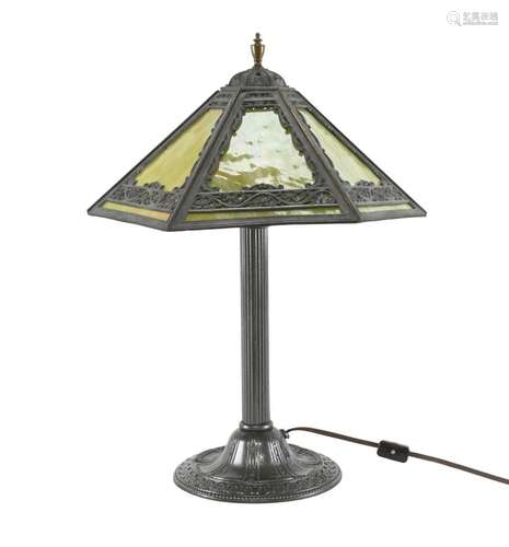 Miller Slag Glass Table Lamp