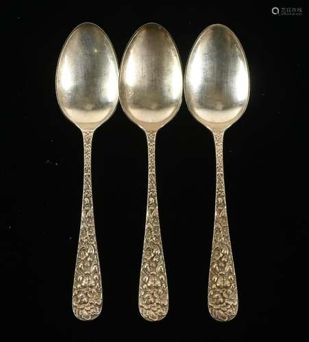 Stieff Sterling Silver Stieff Rose Serving Spoons