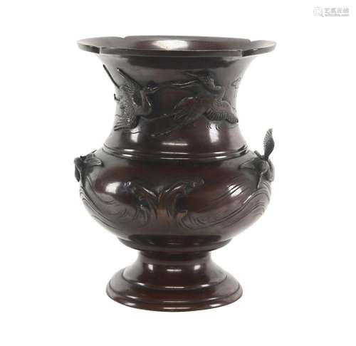 Japanese Bronze Vase