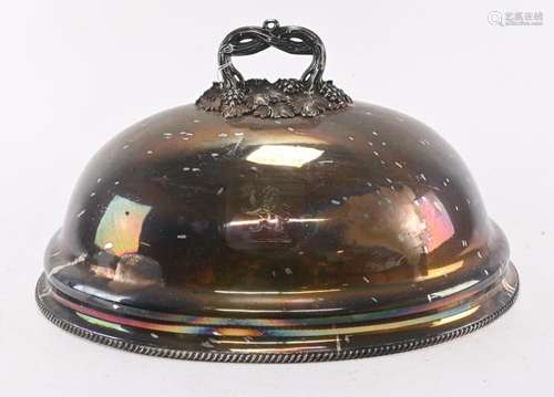 Antique English Sheffield Silver Large Meat Dome