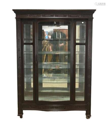 Antique Mahogany China Closet