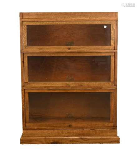 Antique Oak Globe Wernicke Sectional Bookcase