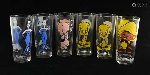 Vintage Pepsi Cola Looney Tunes Glasses