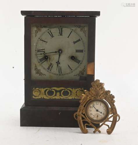 Antique Cottage And Horseshoe Estate Clocks