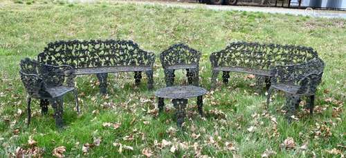 Atlanta Stove Works Cast Iron Garden Furniture Set