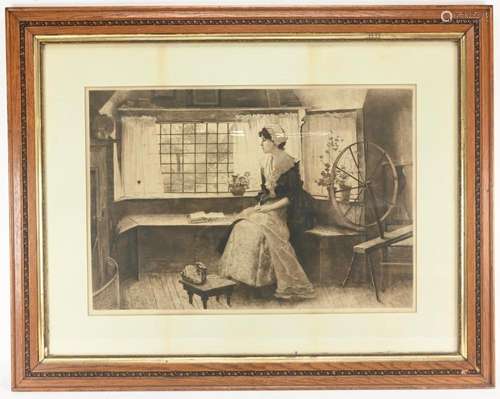 William Sartain Artist Etching Daydreams After Moran