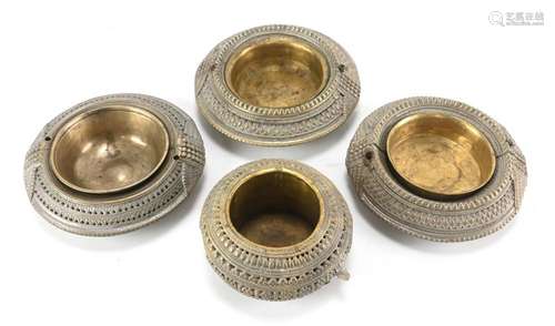 Antique African Brass Anklet Bowls