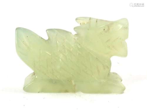 Chinese Carved Jade Stone Dragon