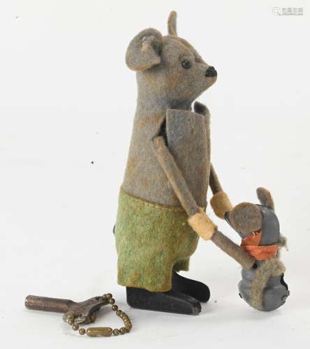 Vintage Schuco German Windup Tumbling Mouse